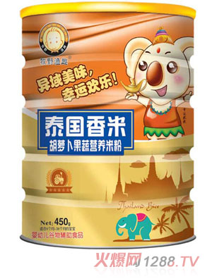 牧野漁趣胡蘿卜果蔬營養米粉聽裝