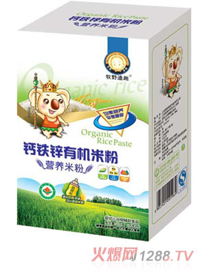 牧野漁趣鈣鐵鋅有機米粉盒裝