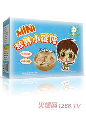 麥聰營養小餛飩豬肉蔬菜+雞肉香菇