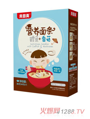 貝因美營養面條-鱈魚+香菇
