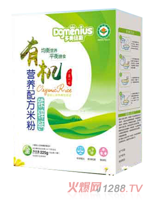 多美紐斯有機鐵鋅鈣配方米粉盒裝