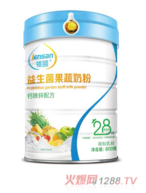 領膳益生菌果蔬奶粉-鈣鐵鋅配方