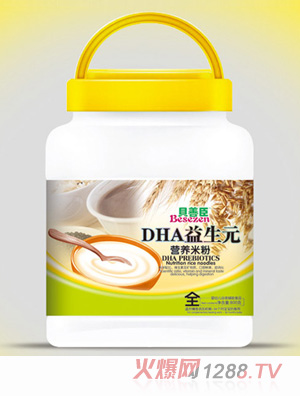 貝善臣DHA益生元營養米粉桶裝800克