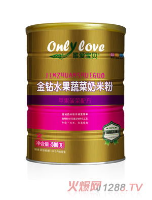 唯愛(ài)寶貝金鉆水果蔬菜奶米粉蘋果菠菜配方