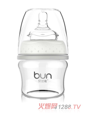 貝優能初生嬰兒果汁玻璃奶瓶60ml
