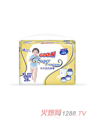 大王光羽系列短褲式紙尿褲XL28