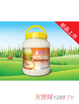 倍樂媽咪營(yíng)養(yǎng)米粉-果蔬多維900g桶裝