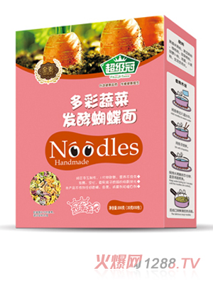 超級(jí)冠多彩蔬菜發(fā)酵蝴蝶面