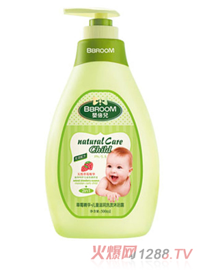 嬰倍兒草莓精華·兒童滋潤洗發沐浴露