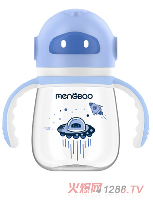 盟寶機器人PPSU奶瓶 藍色