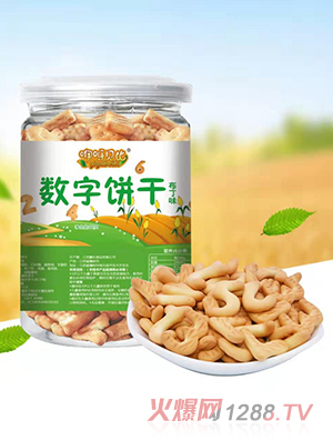 咿呀貝比數字餅干布丁味