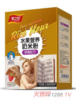 嬰之初水果營養奶米粉-草莓配方盒裝