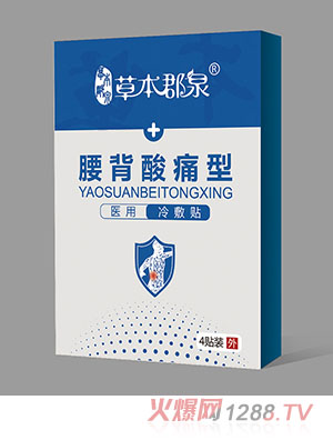 草本郡泉腰背酸痛醫用冷敷貼