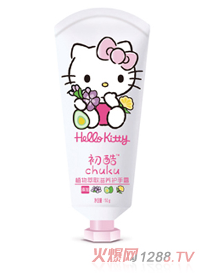 Hello Kitty初酷植物萃取滋養護手霜