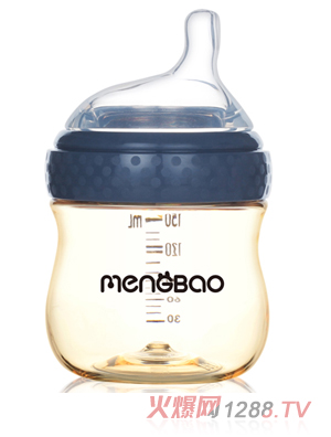 盟寶新生兒PPSU奶瓶 藏藍色150m