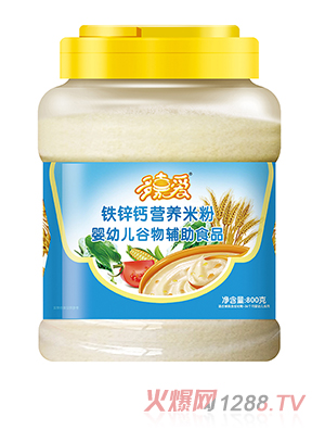 多嘉愛營養米粉桶裝 鐵鋅鈣