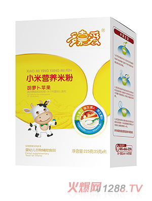 多嘉愛小米營養米粉盒裝 胡蘿卜蘋果