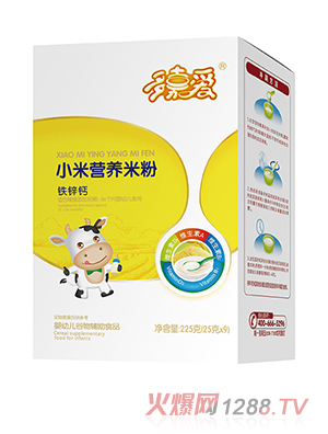 多嘉愛小米營養米粉盒裝 鐵鋅鈣