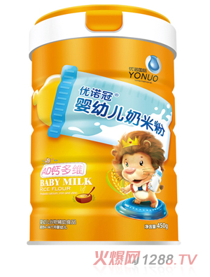 優諾冠嬰幼兒奶米粉 AD鈣多維 聽裝