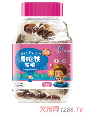優諾冠果維鐵軟糖 水蜜桃味