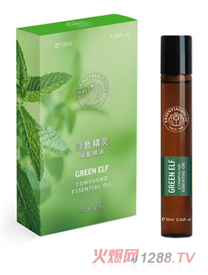 梵溪花園 綠色精靈復配精油滾珠