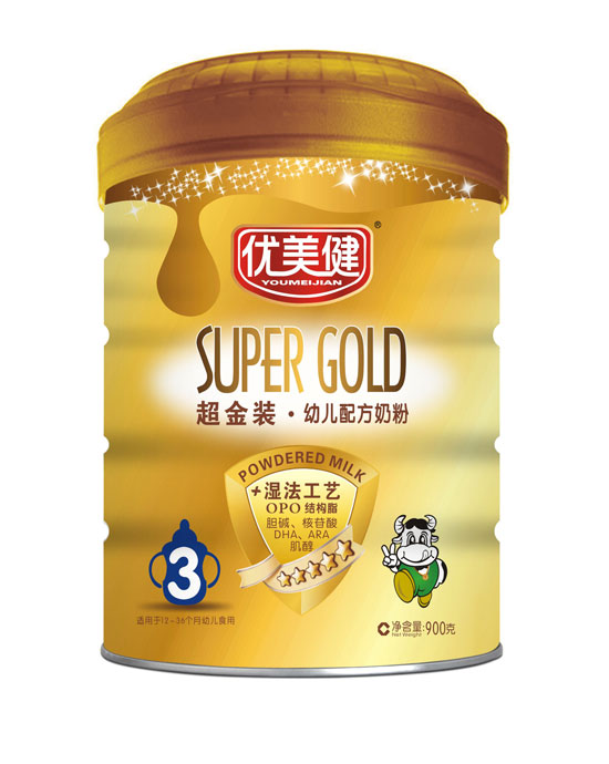 優美健超金裝幼兒配方奶粉聽裝3段