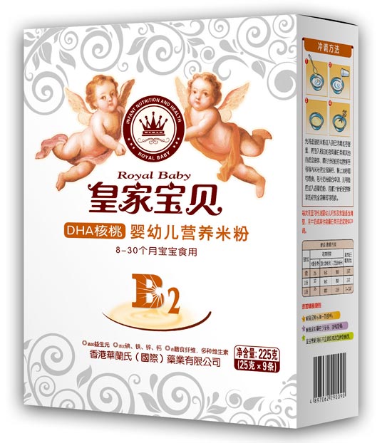 皇家寶貝225克營養米粉米粉-DHA核桃