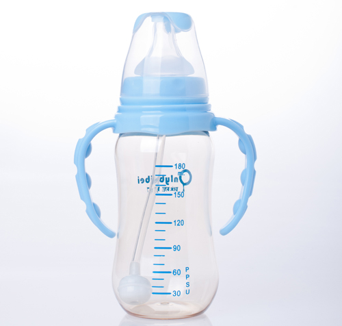唯昵貝貝標口PPSU奶瓶180ml藍色