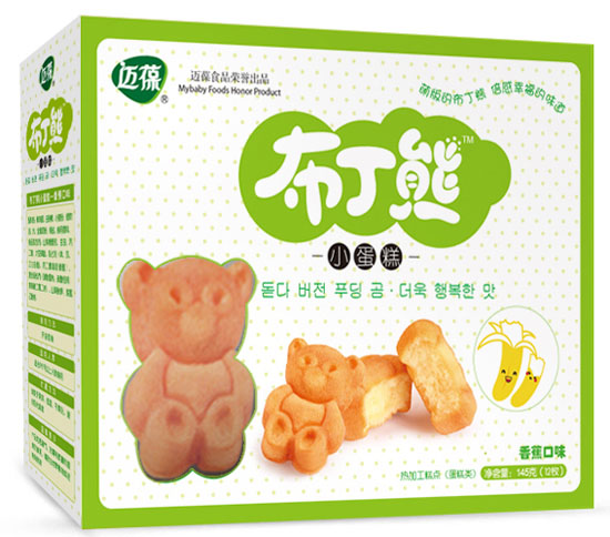 邁葆布丁熊香蕉口味小蛋糕