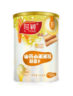 阿穎經典山藥胡蘿卜小米米粉罐裝