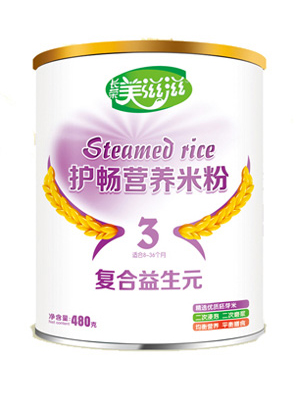 美滋滋復合益生元護暢營養米粉3段