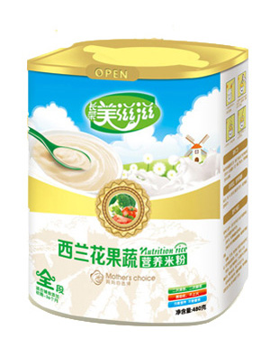 美滋滋西蘭花果蔬營養米粉